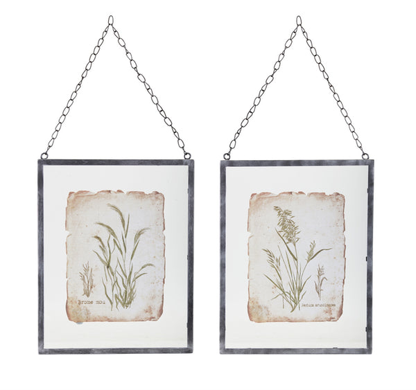 Hanging Grass Frame Wall Art Set