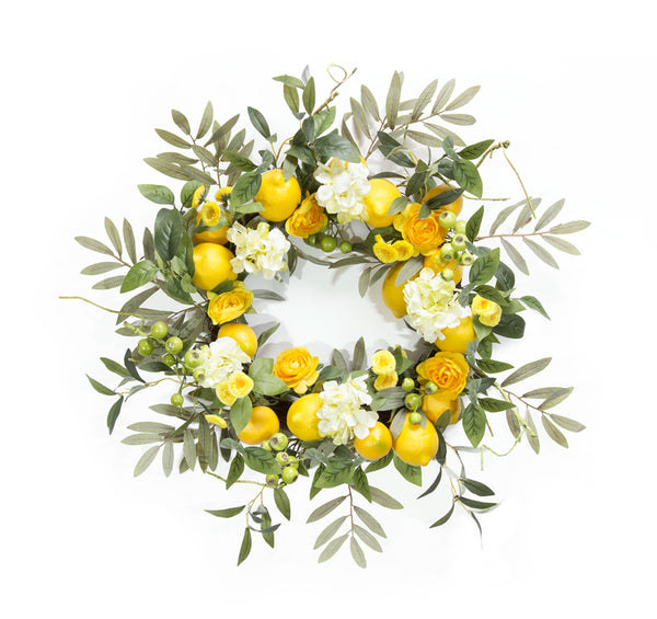 Lemon Floral Wreath