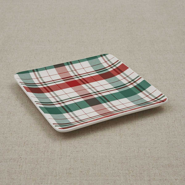 WINTER BOTANIC PLAID PLATE