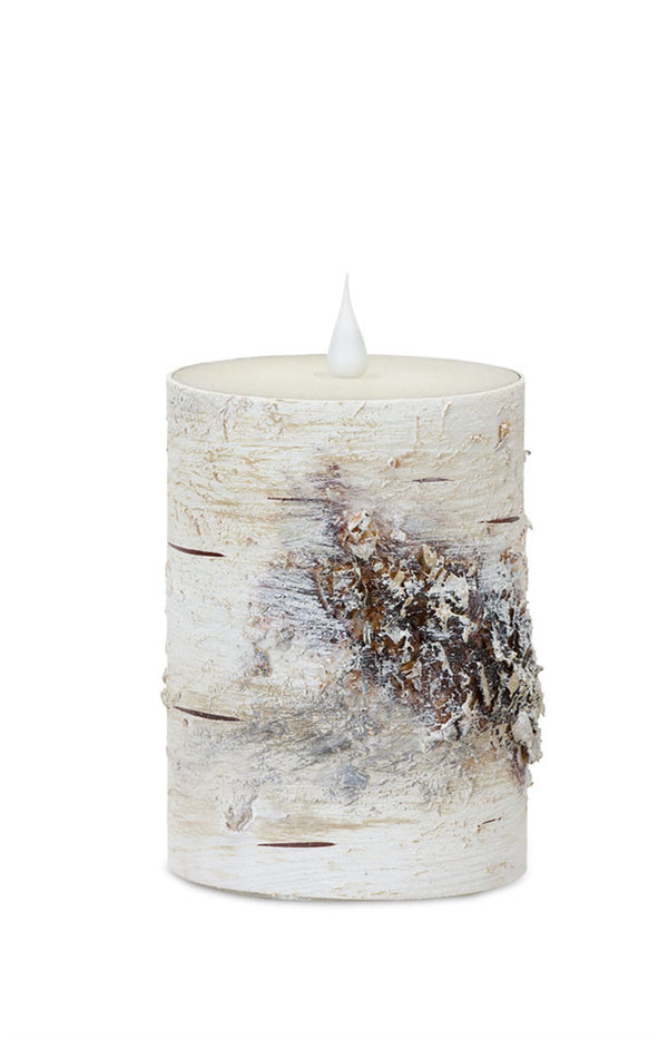 SIMPLUX LED BIRCH CANDLE 3.5"D X 5"H (SET OF 2) WITH REMOTE