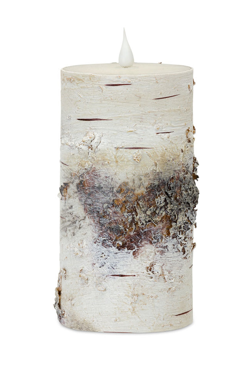 LED Birch Candle with Remote