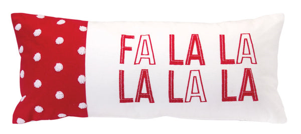 Fa La La La La La Throw Pillow