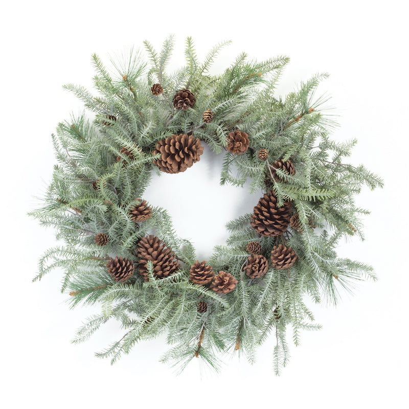 Pine Wreath 29.5"D Plastic