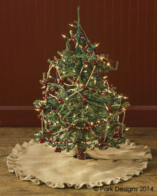 JUTE BURLAP TREE SKIRT - 24"