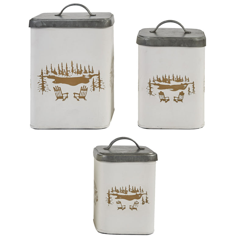 ADIRONDACK CANISTERS SET OF 3