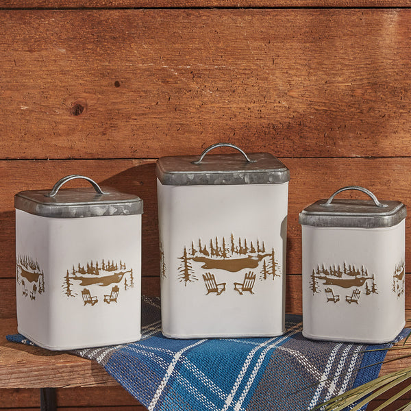 ADIRONDACK CANISTERS SET OF 3