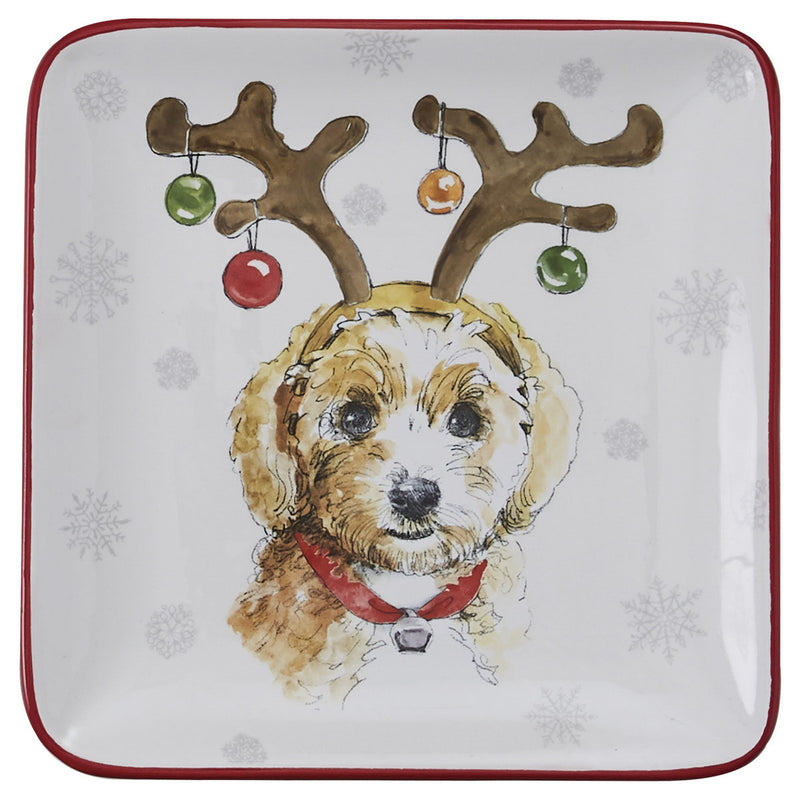 HOLIDAY PAWS SALAD PLATE