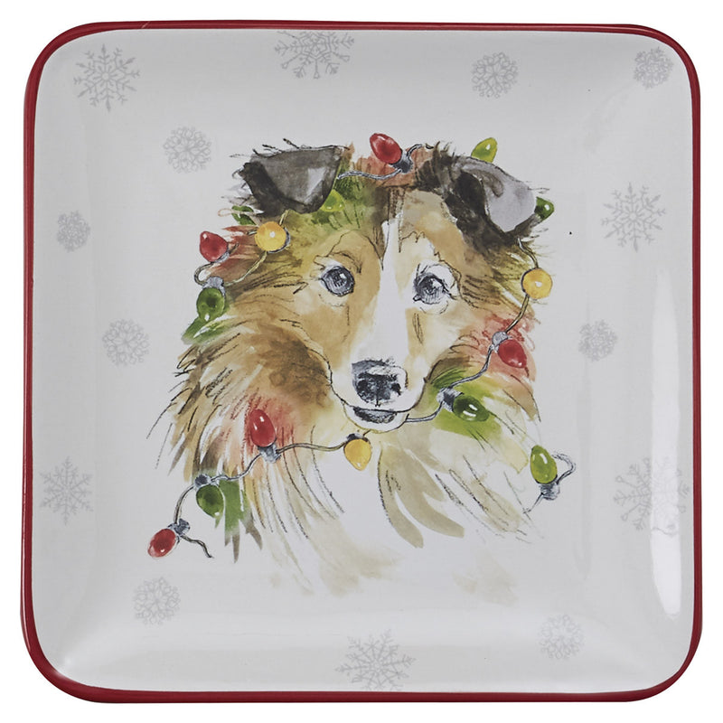 HOLIDAY PAWS SALAD PLATE