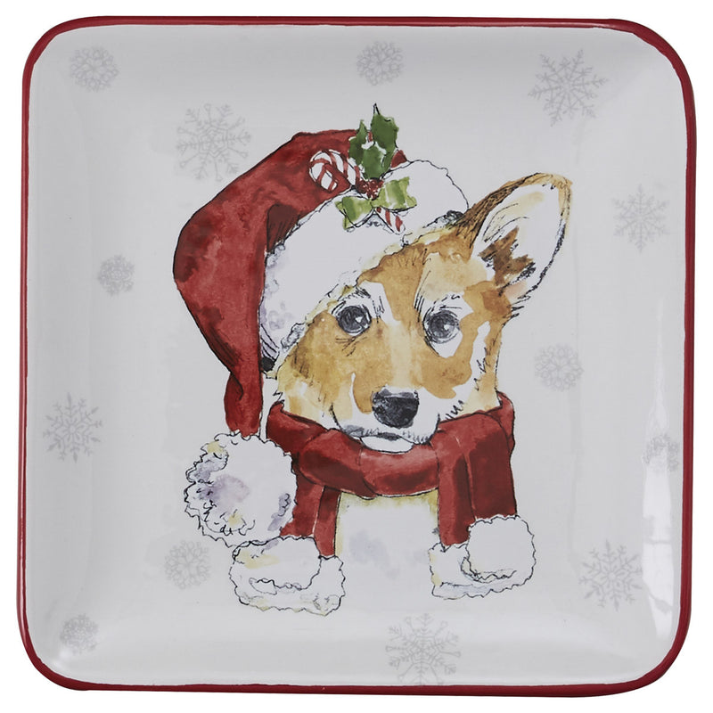 HOLIDAY PAWS SALAD PLATE