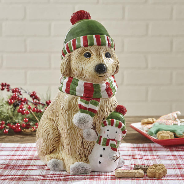 HOLIDAY PAWS COOKIE JAR