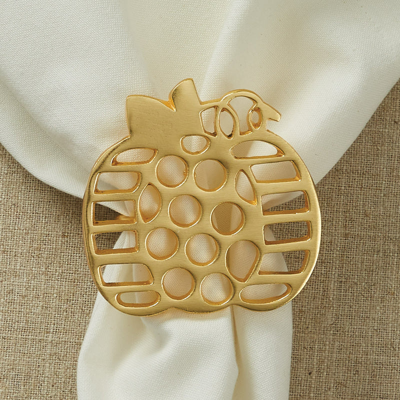 GOLD PUMPKIN NAPKIN RING