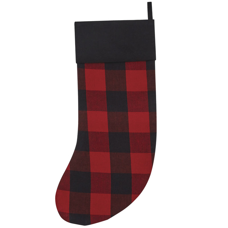 BLACK & RED CHECK STOCKING