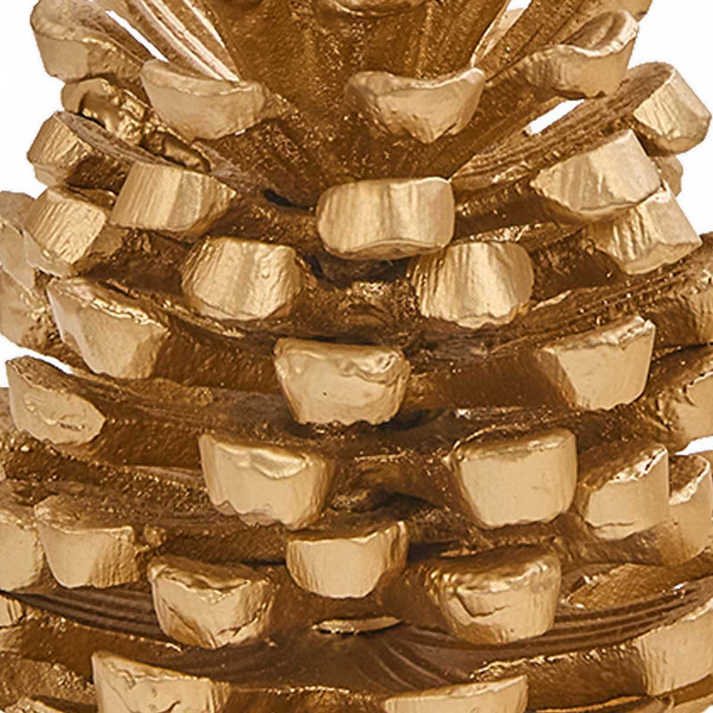 PINECONE TAPER HOLDER 5" - GOLD