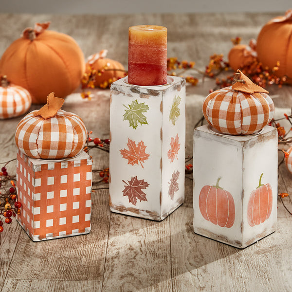 FALL PILLAR HOLDERS SET OF 3