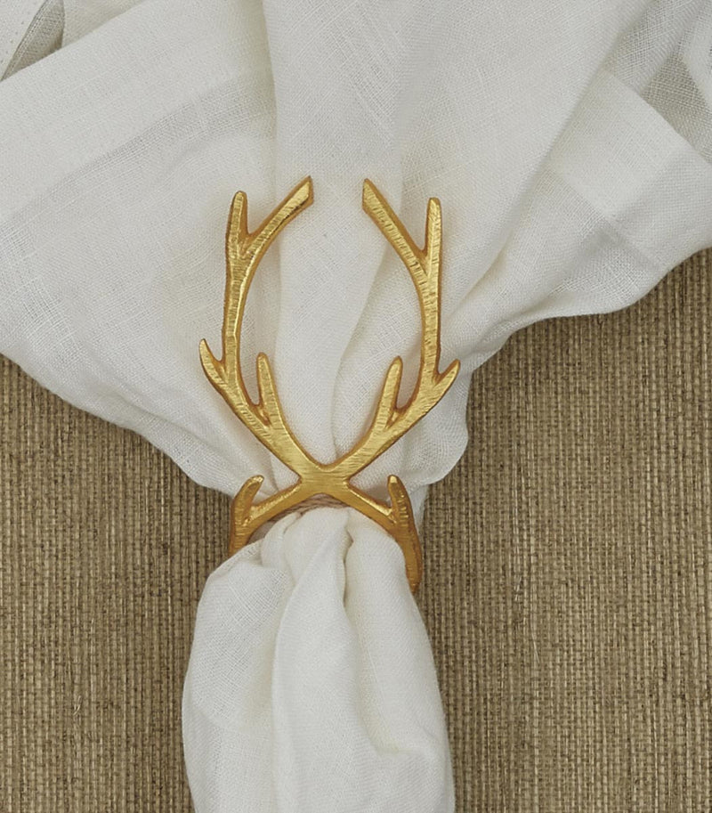 GOLD REINDEER NAPKIN RING