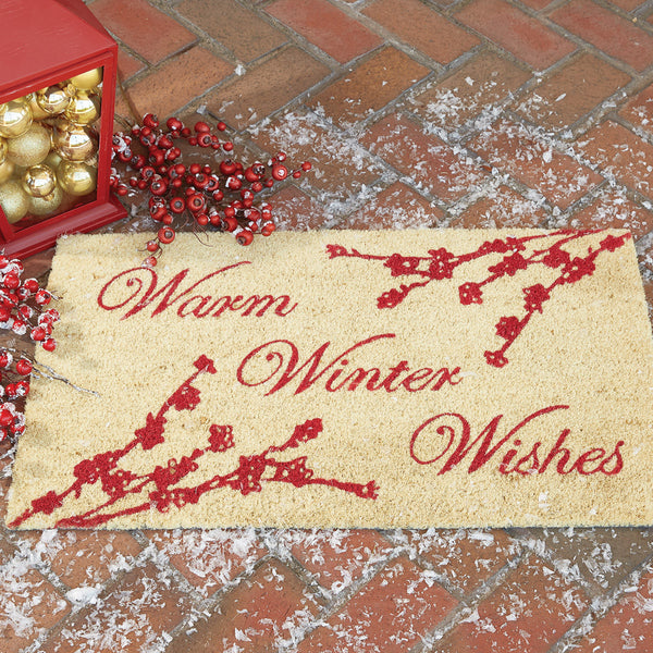 BERRY ELEGANCE WARM WINTER WISHES DOORMAT