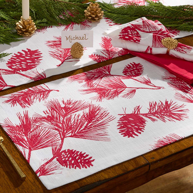 CRANBERRY PINECONE PLACEMAT