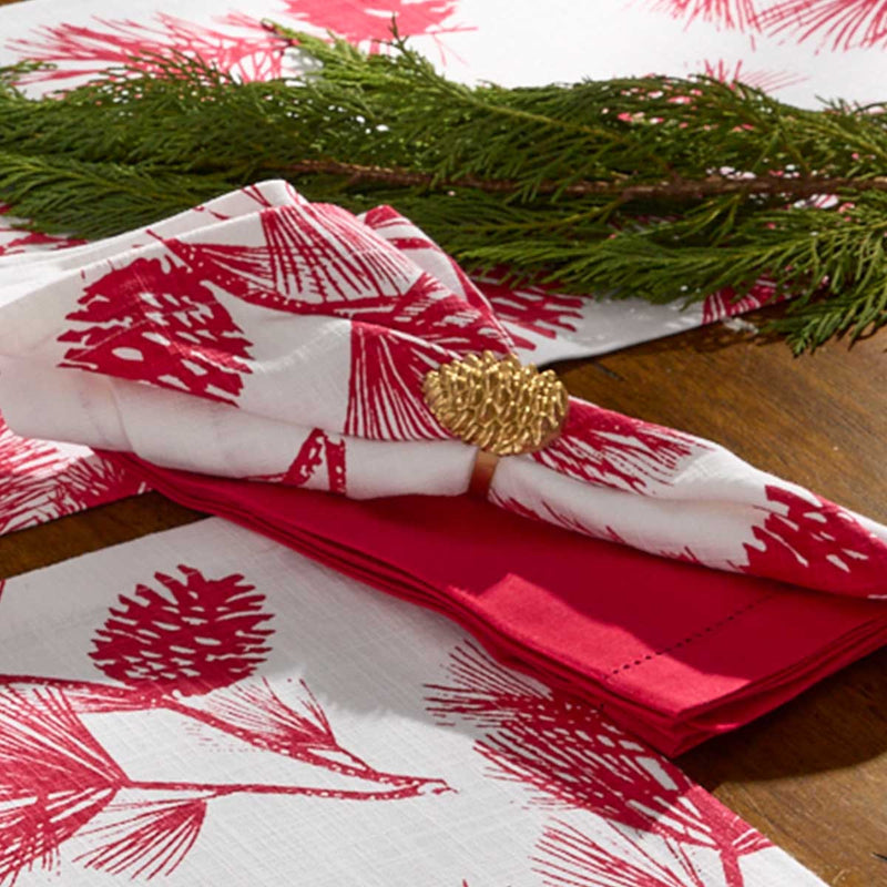 CRANBERRY PINECONE NAPKIN