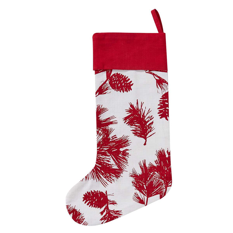 CRANBERRY PINECONE STOCKING