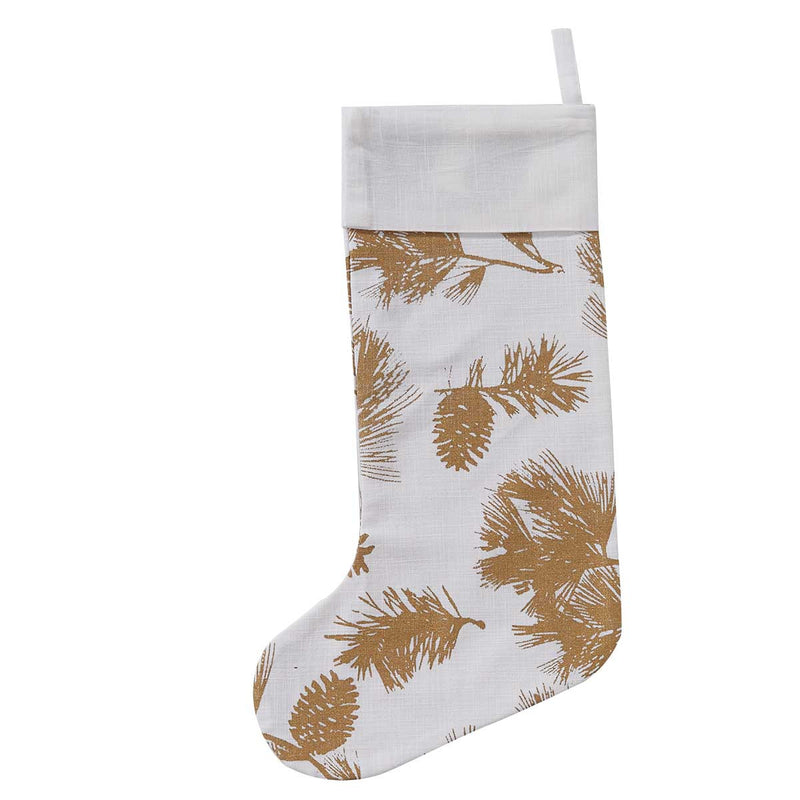 GOLD PINECONE STOCKING