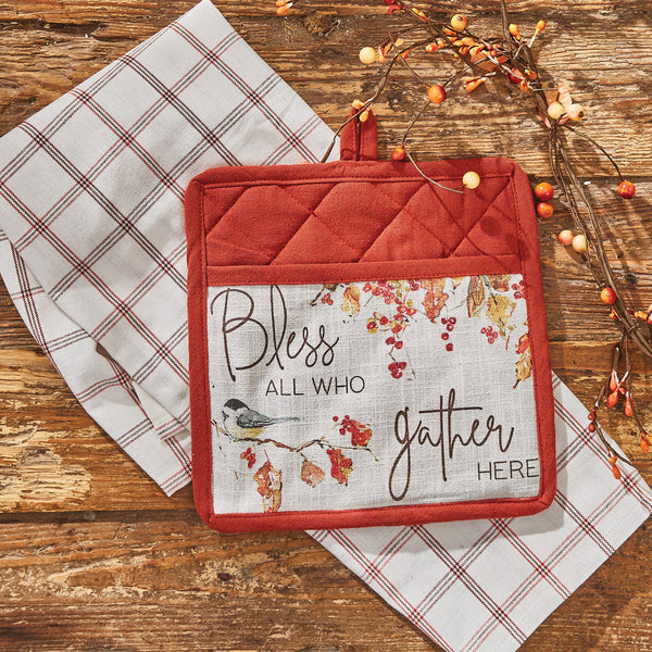 FALL BLESSINGS POCKET POTHOLDER SET