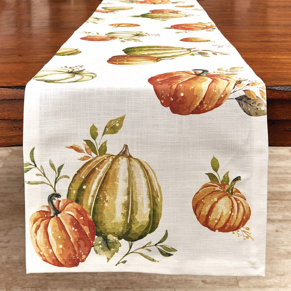 RETRO PUMPKIN TABLE RUNNER 72" L