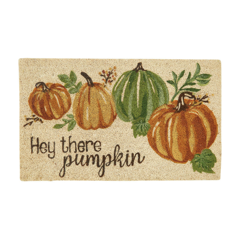 HEY THERE PUMPKIN DOOR MAT