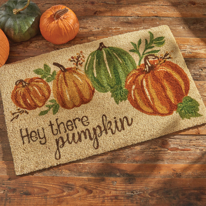 HEY THERE PUMPKIN DOOR MAT