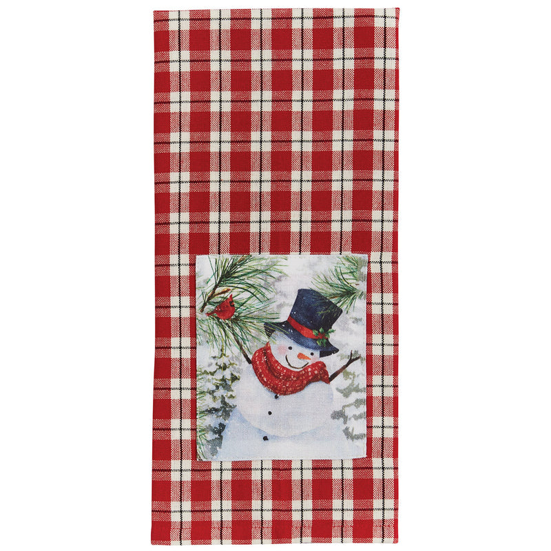 FLURRY SNOWMAN DECORATIVE DISHTOWEL