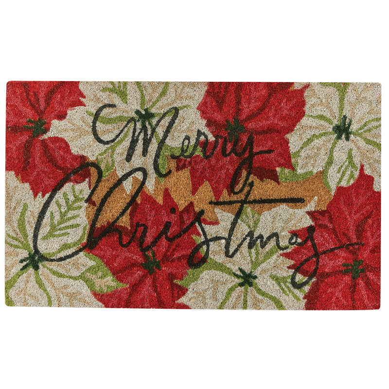 POINSETTIA PINE DOORMAT