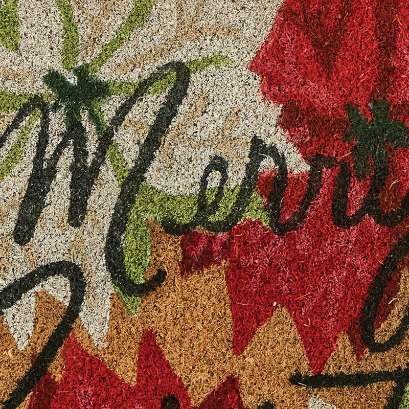 POINSETTIA PINE DOORMAT