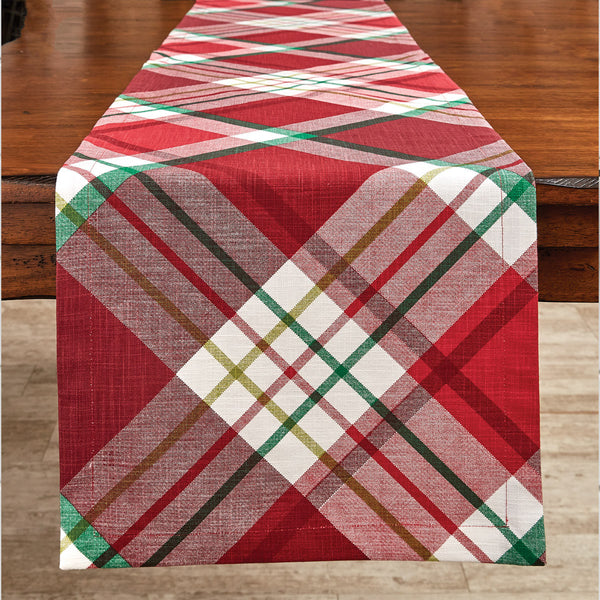 TANNON PLAID TABLE RUNNER 72" L