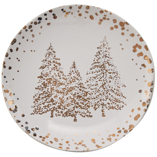 GOLDEN CHRISTMAS SALAD PLATE