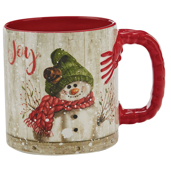 FARMHOUSE SNOWMAN MUG