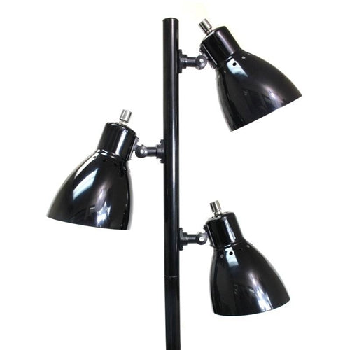 64-inch Black 3-Light Tree Lamp Spotlight Floor Lamp