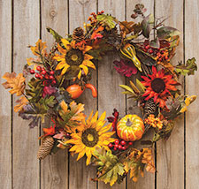 Harvest Sunflower Wreath