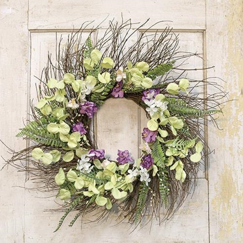 Lakeside Mix Wildflower Sunburst Wreath, 22"