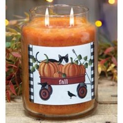 Fall Wagon Jar Candle, Buttered Maple Syrup, 26oz