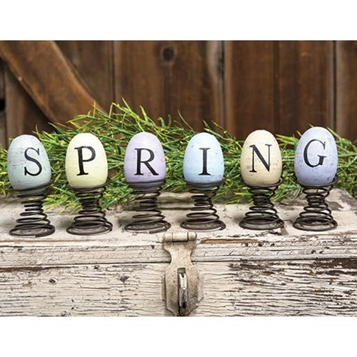 6/Set, Eggs on Springs, "Spring"